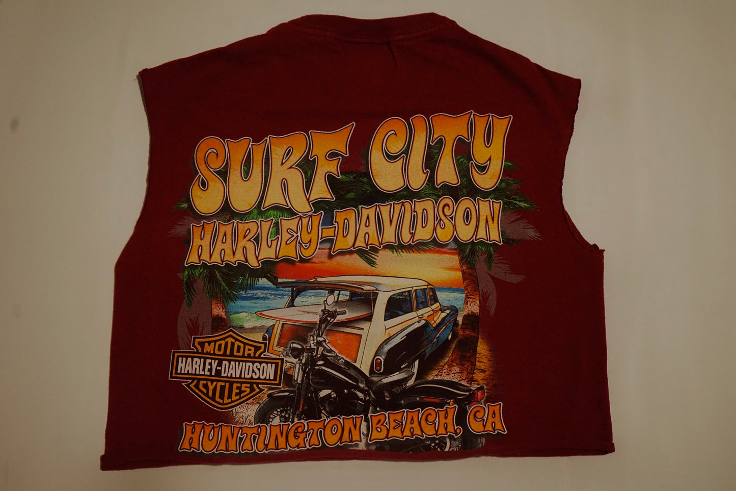 Surf City Harley Crop Tee