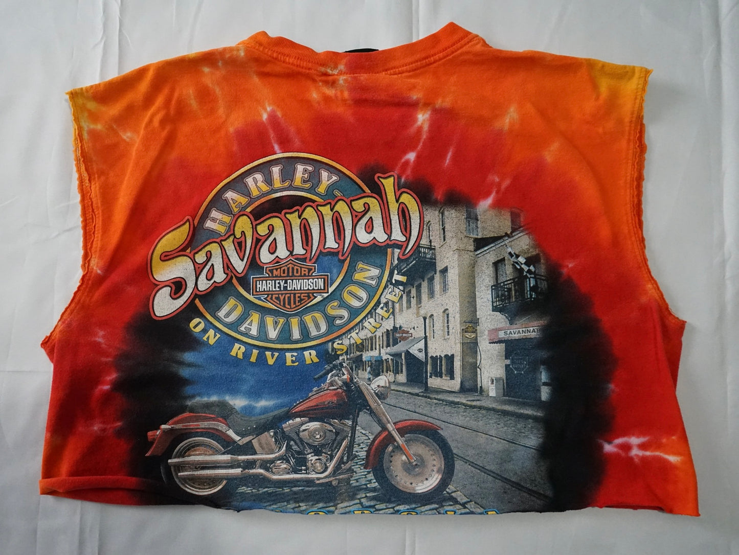 Savannah, GA Vintage HD Crop Tee