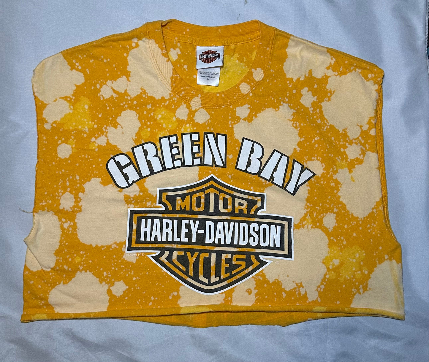 Green Bay HD Dyed Crop T