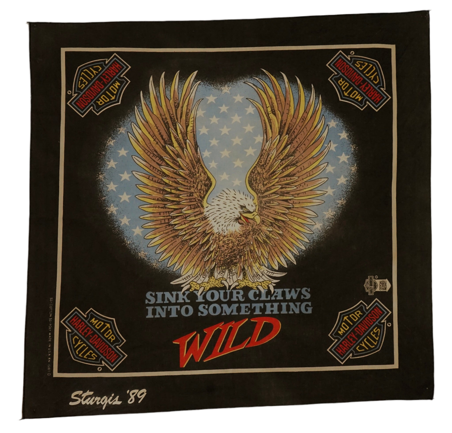 Sturgis '89 Vintage Harley Bandana