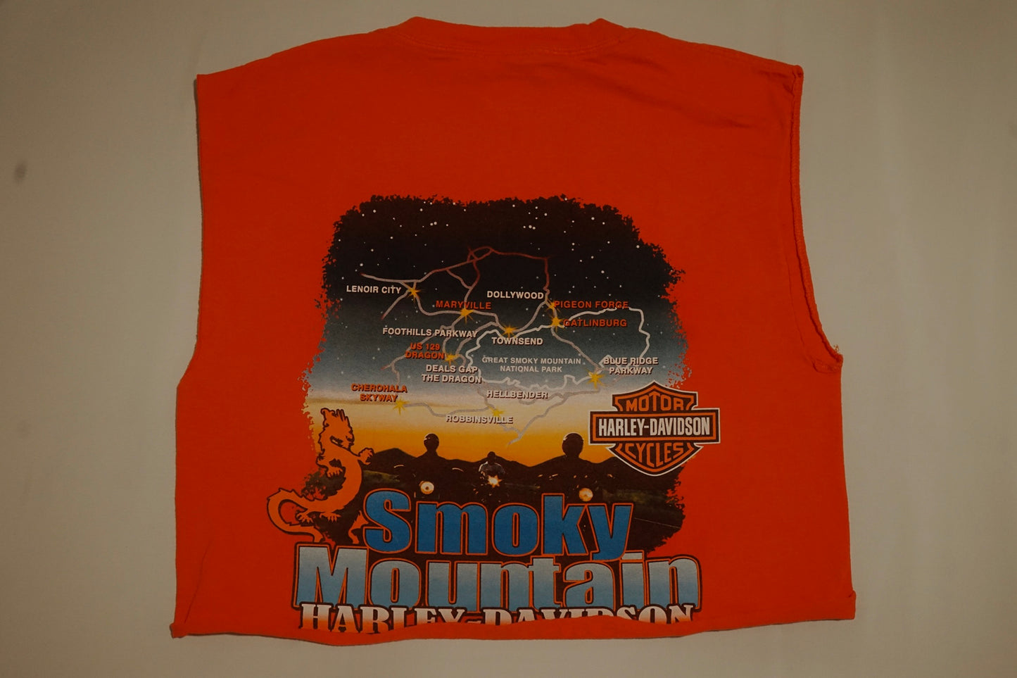 Smokey Mountain Harley Crop Tee